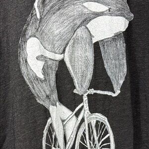 Dark Cycling Clothing Killer Whale‎ Graphic T-Shirt